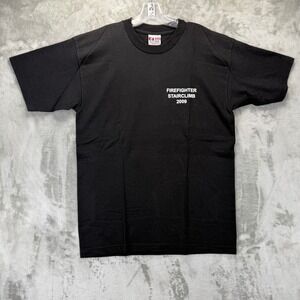 Bayside Shoreline Fire Local 1760 Firefighter Stairclimb 2009 T-Shirt L Black